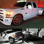10 Smoked White 3/4" Bullet LED Round Side Marker Lights for Trailer Truck RV (12V)
