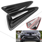 Carbon Fiber Look Front Fog Lamp Light Cover Trim for Toyota CHR (2016–2018)