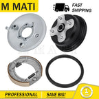 Rear Brake Plate & Drum Hub Shoes Kit for Yamaha Big Bear 350 1996–1999