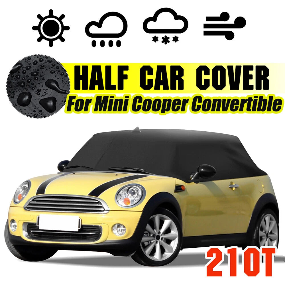 Custom Car Half Body Cover for BMW Mini Cooper Convertible (Waterproof)