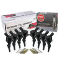 Set of 8 Ignition Coils & Spark Plugs for Ford Lincoln 4.6 V8 (1996–2010)