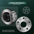 4X 5x4.5 1" Hubcentric Wheel Spacers for Nissan 370Z 350Z Infiniti G35 Q50
