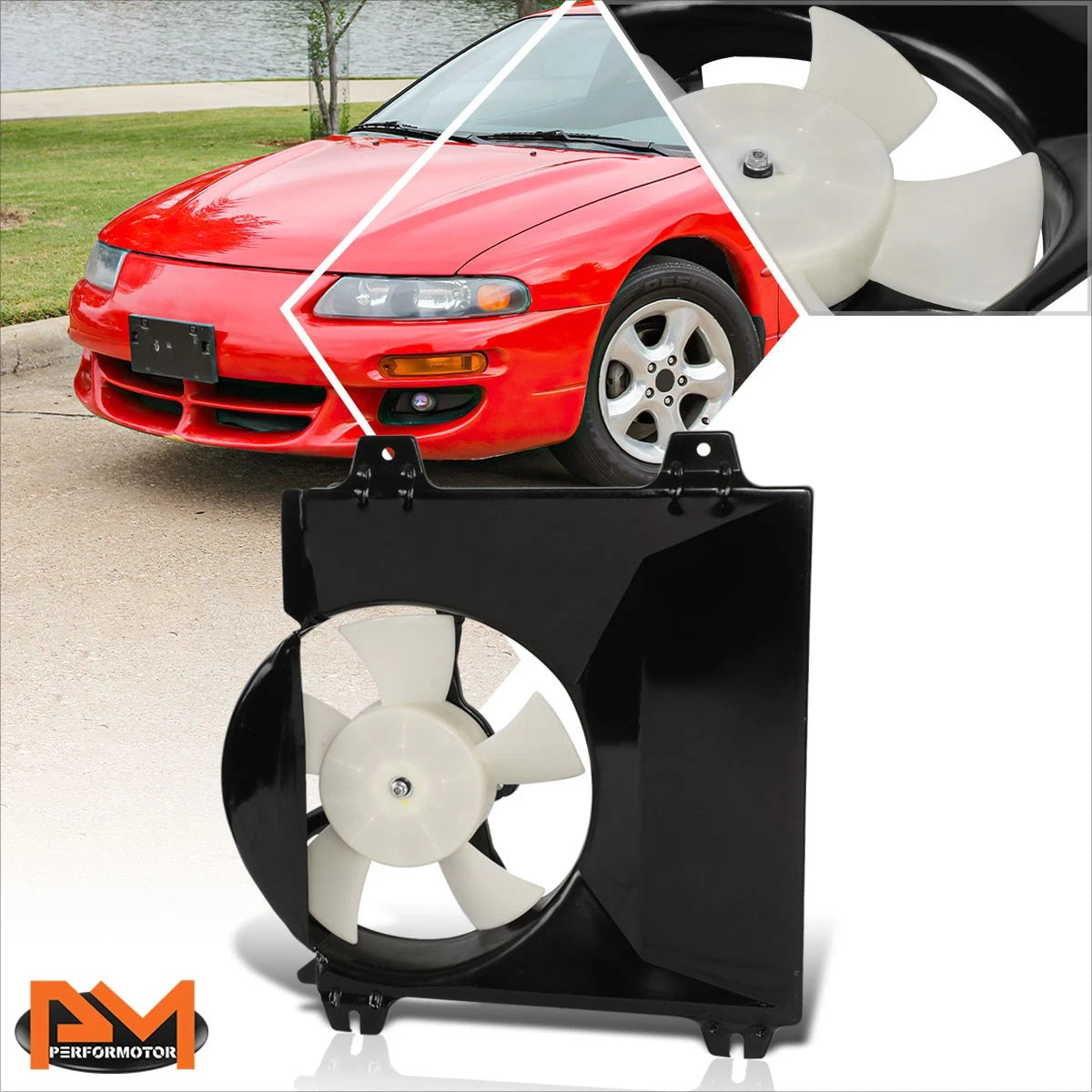 A/C Condenser Fan Assembly for Sebring Avenger 2.5L (1998–2000)