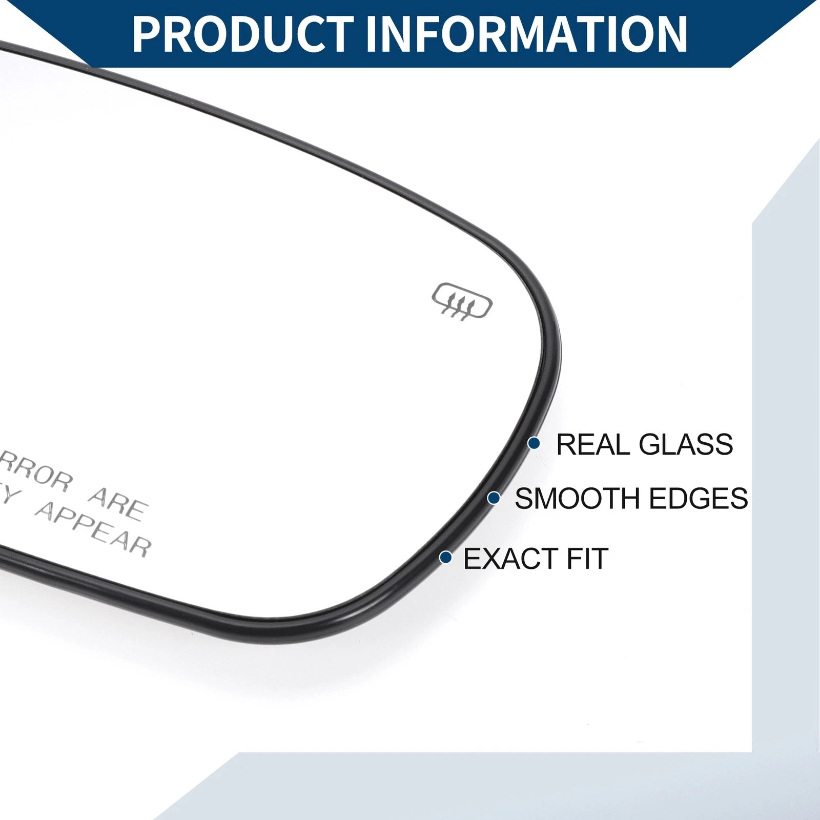 Heated Right Side Mirror Glass for Chrysler 200 300 (2011–2014)