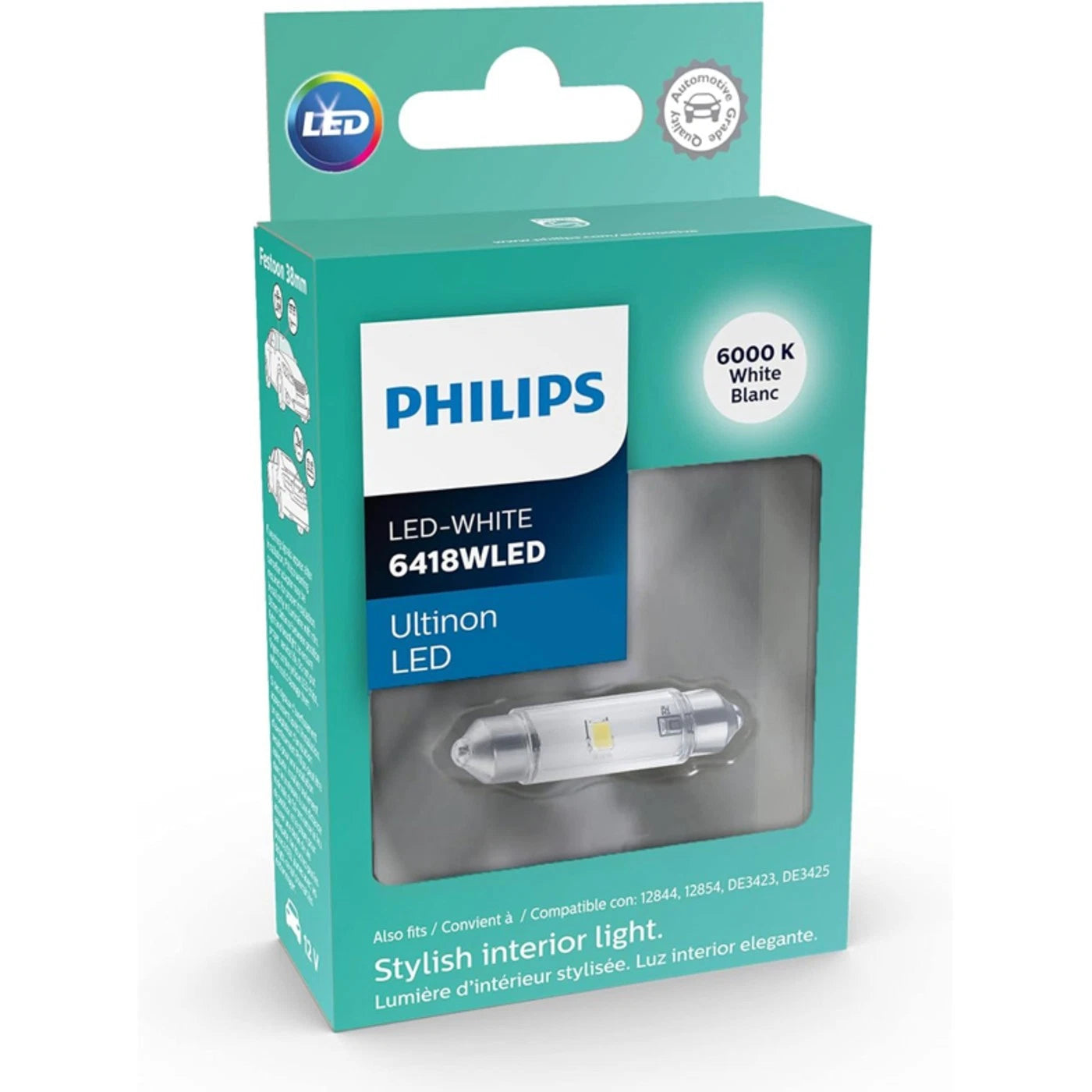Philips 6418 Dome Light Bulb for VW MB Mercedes E Class SLK ML (1990-2020)