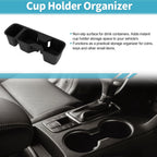 Center Console Cup Holder Organizer for Kia Telluride (2020–2025) Silicone Black