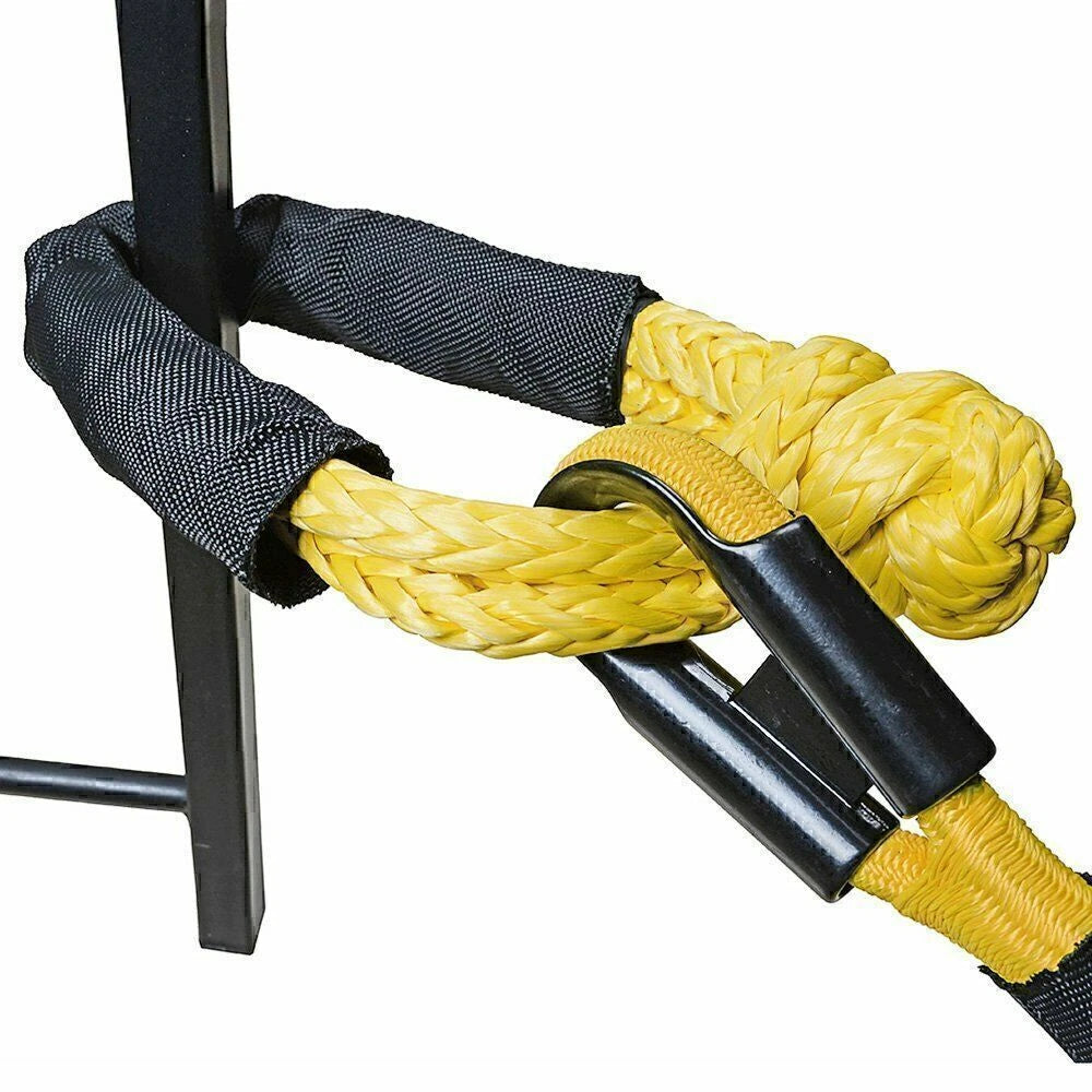 2X 1/2" Synthetic Soft Shackle Recovery Straps 38000 LBs for Winch Rope