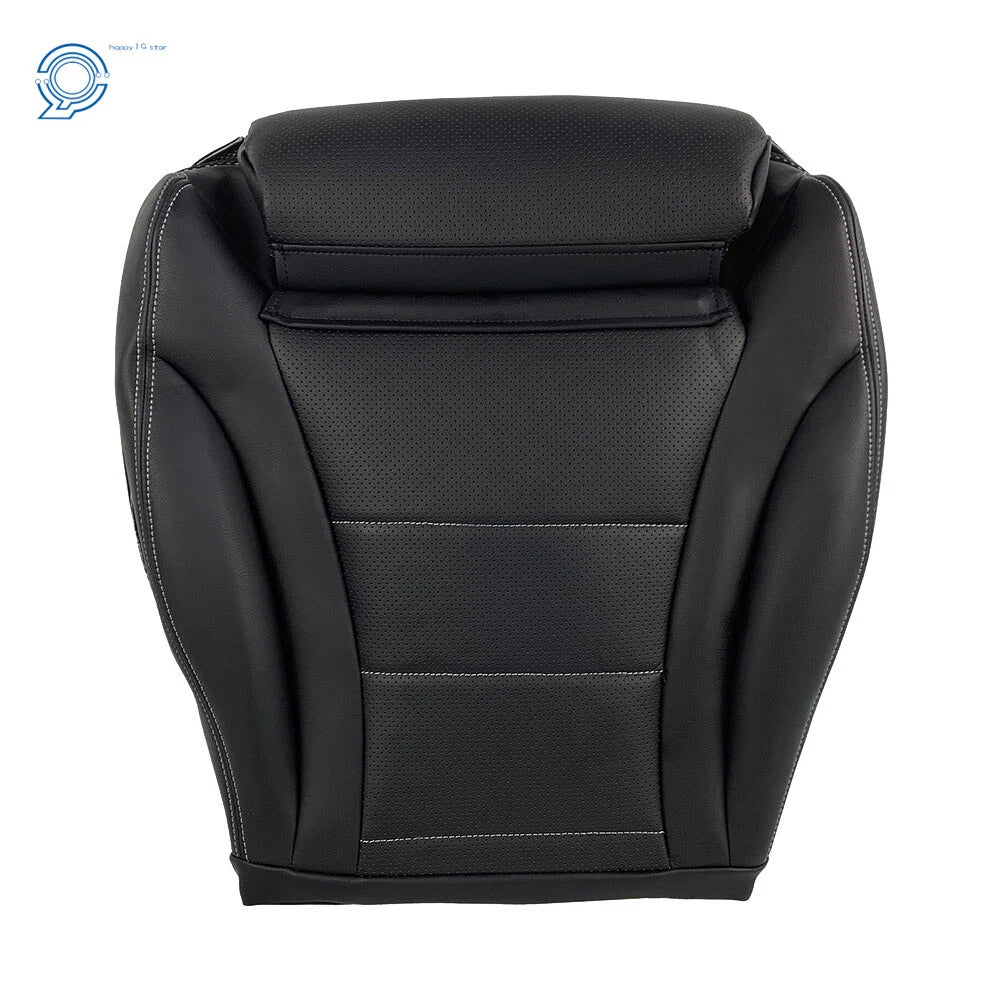 Driver Left Bottom Seat Cover for Mercedes Benz C300 (2015–2021) Black Leather