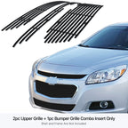 Stainless Black Billet Grille Combo for Chevy Malibu (2014-2016)
