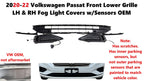 Set of 2 Front Lower Grille Fog Light Covers for Volkswagen Passat (2020–2022)