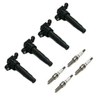 Set of 4 Ignition Coils & Spark Plugs for Kia Optima (2011–2015) Turbo