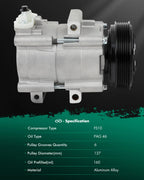 A/C Compressor for Ford Focus (2003–2007) 2.3L