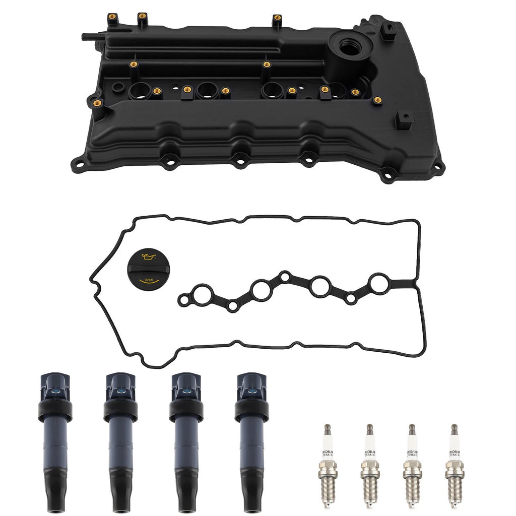 Engine Valve Cover with 4 Coil Plugs for Hyundai Tucson (2011–2013)