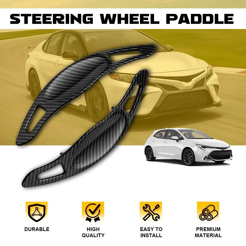 Carbon Fiber Steering Wheel Paddle Shifter for Toyota RAV4 Prime (2021–2025)