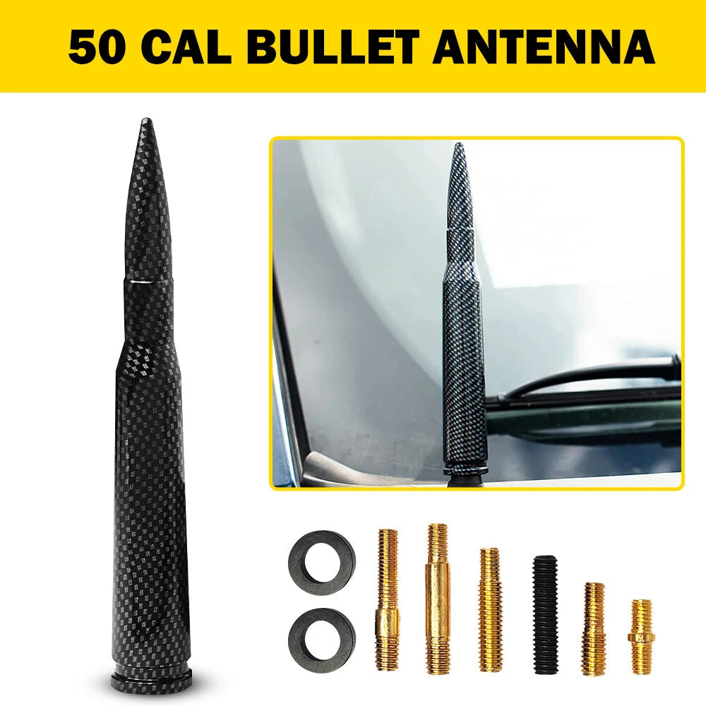 Carbon Fiber Bullet Antenna for Dodge RAM 1500 2500 3500 4500 (2010–2023)