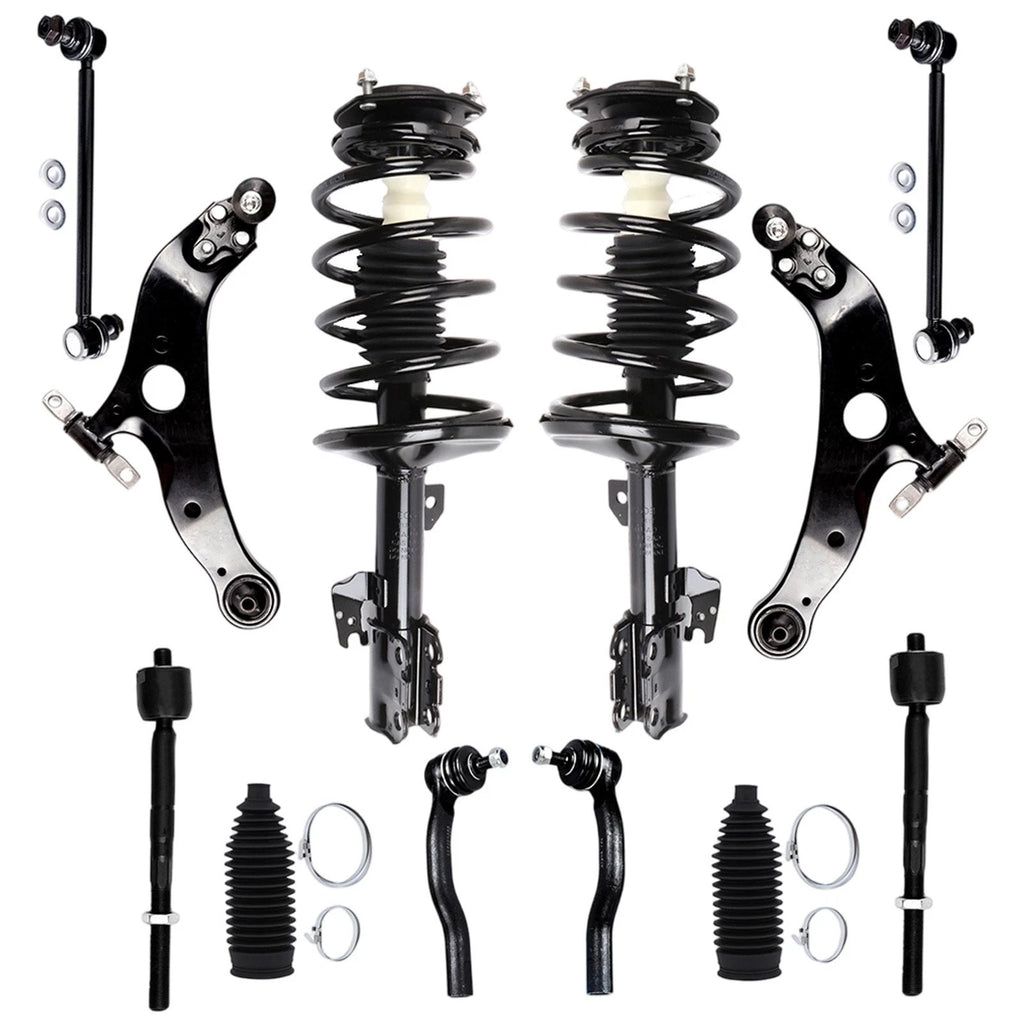Set of 4 Front Struts Lower Control Arm Ball Joints for Toyota Sienna (2004–2006)