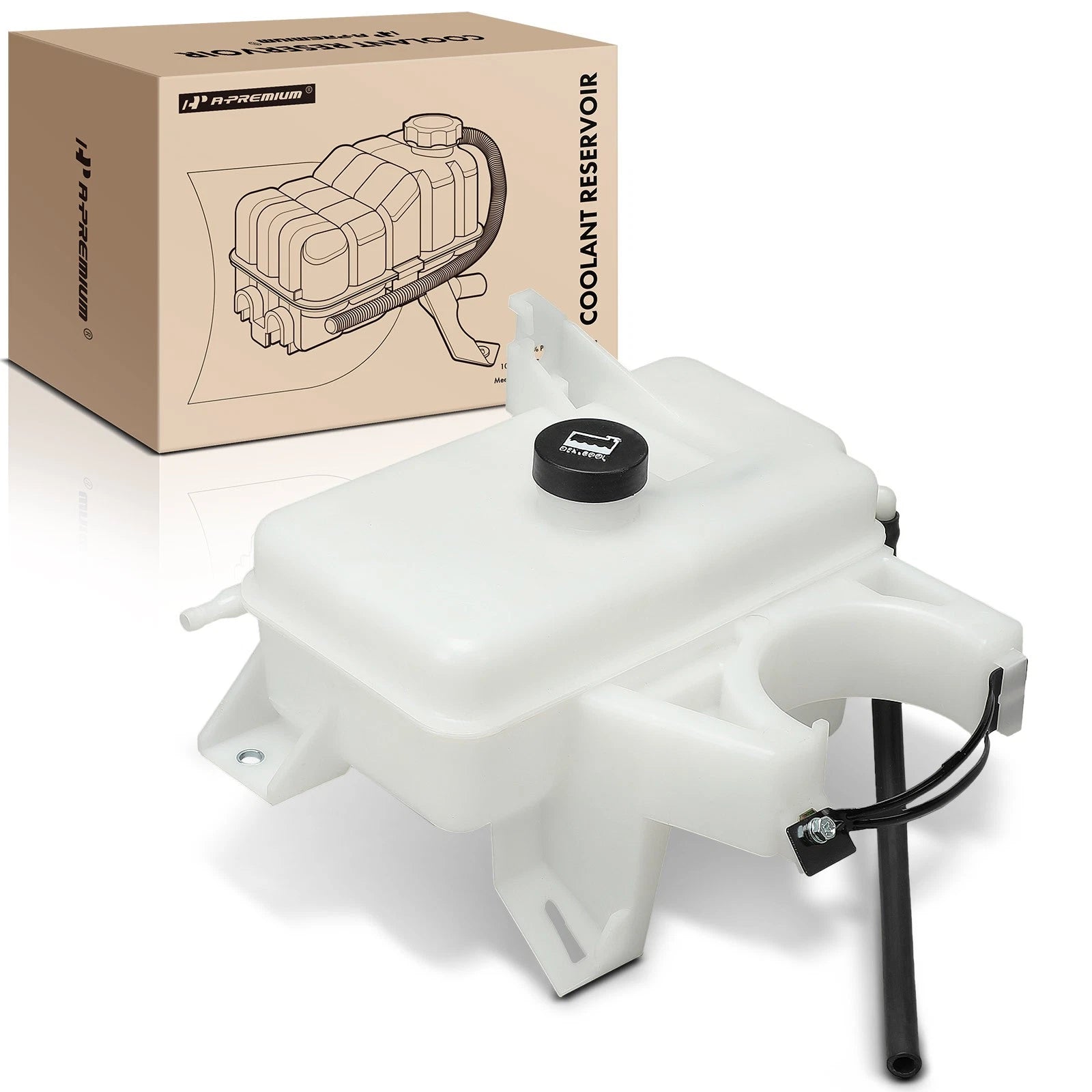 Engine Coolant Reservoir with Cap & Hose for Chevrolet Trailblazer (2002–2009)