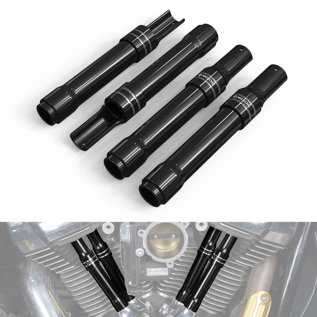 Set of 4 Pushrod Tube Covers 25700488 for Harley Heritage Classic FLHC (2017–2023)