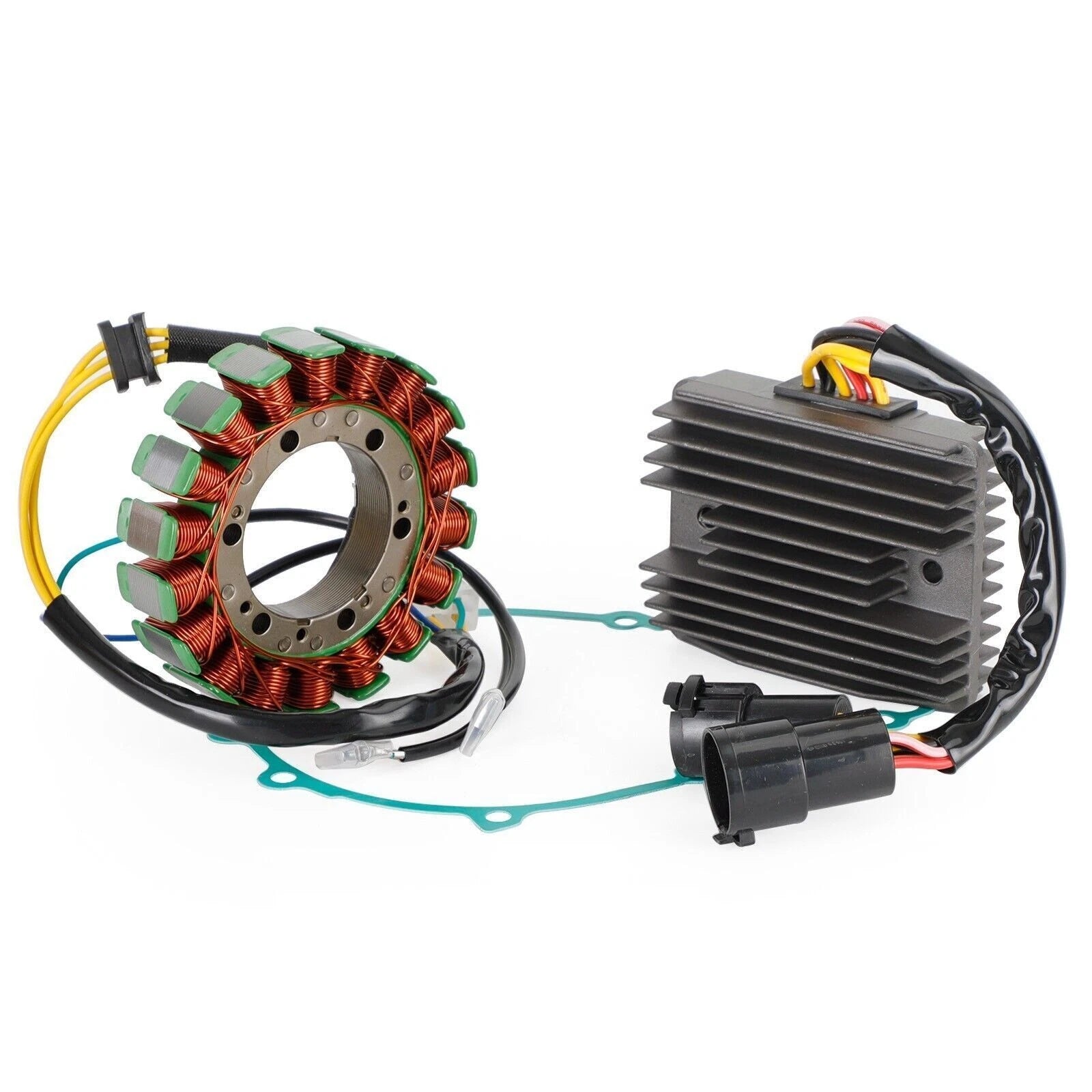Magneto Stator, Voltage Rectifier, Gasket for Kawasaki Ninja ZX9R (2000–2003)
