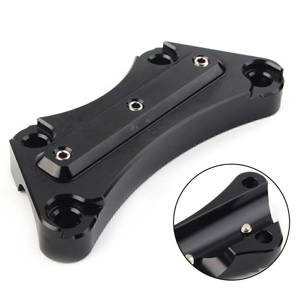 Black Top Handlebar Riser Clamp for Harley Touring FLHX/R (2014–2023)