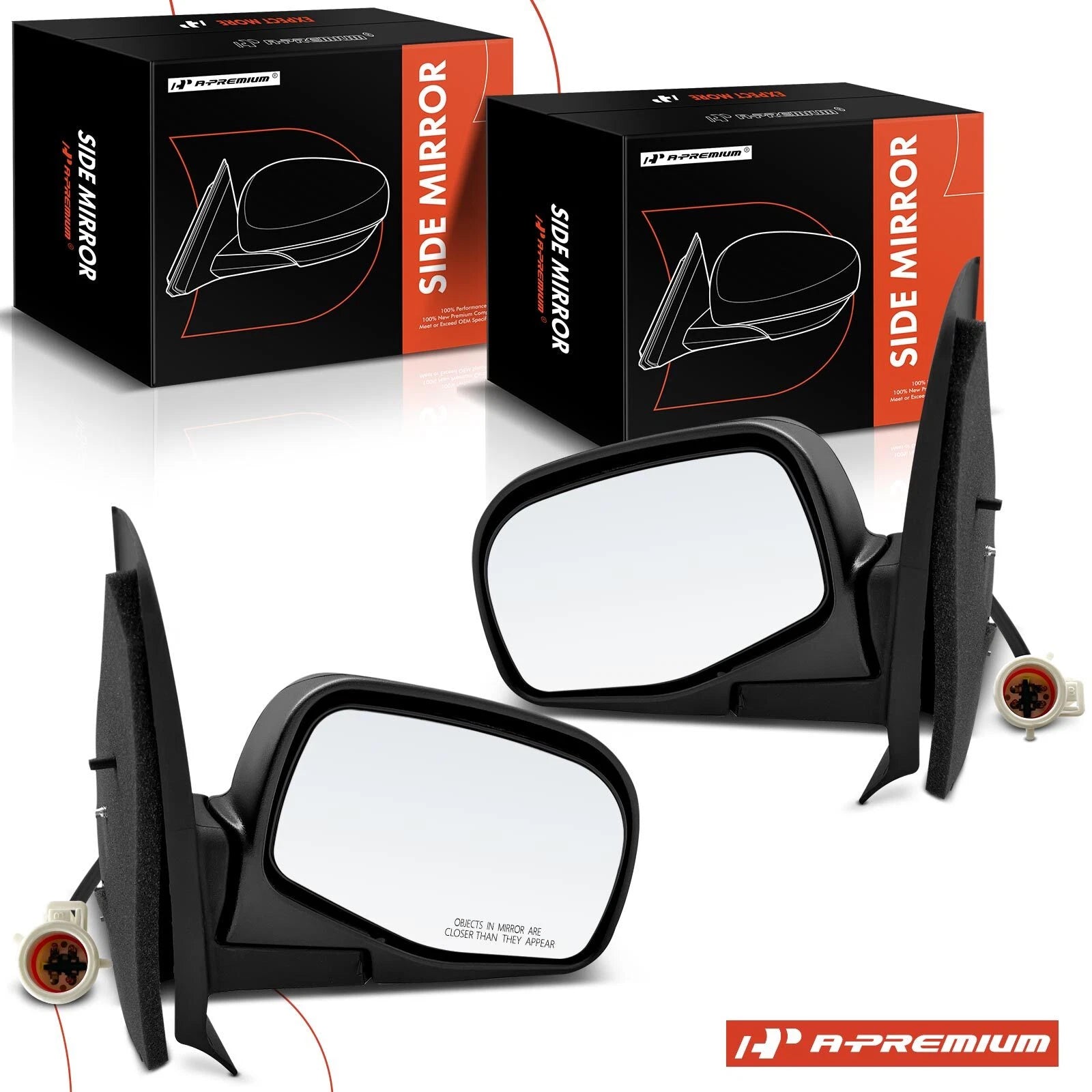 Power Mirror Pair Manual Fold & Blind Spot for Ford Explorer Sport Trac (2001–2005)