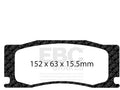 Front Brake Pad Set for Jaguar XKR (2008–2015) JJ487FH