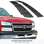 Upper Stainless Black Billet Grille for Chevy Silverado 2500/3500 (2005-2006)