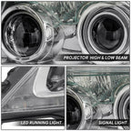 Driver Left Chrome Projector Headlight Lamp for Lexus LX570 (2013–2015)