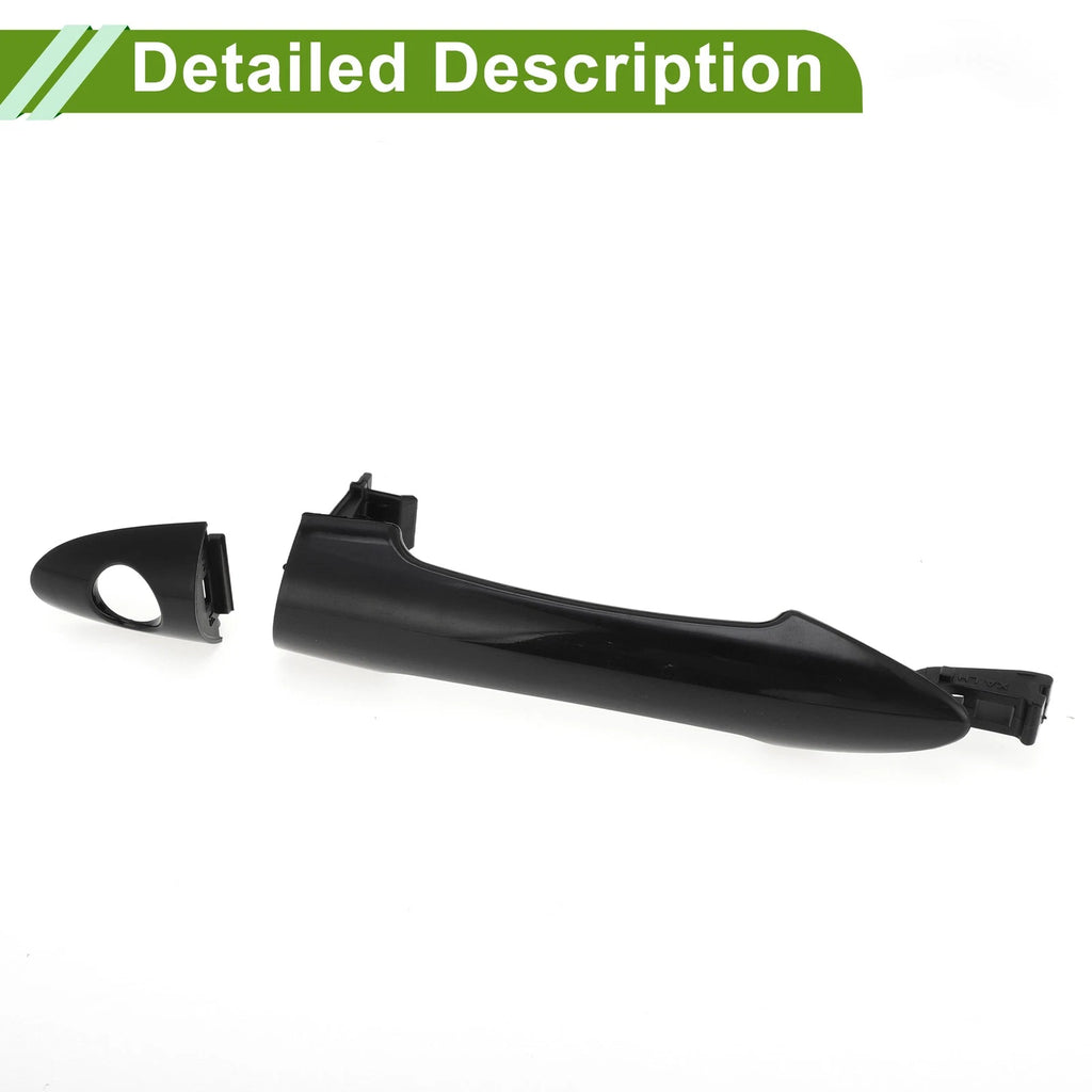 Exterior Door Handle for Hyundai Kia Picanto (2011–2023) No.826511Y000 Black Front Left