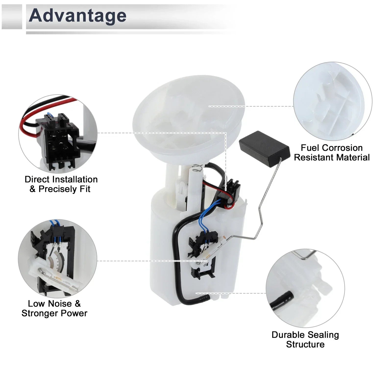 Fuel Pump Assembly for Mercedes Benz W203 C230 2.5L (2001-2007)