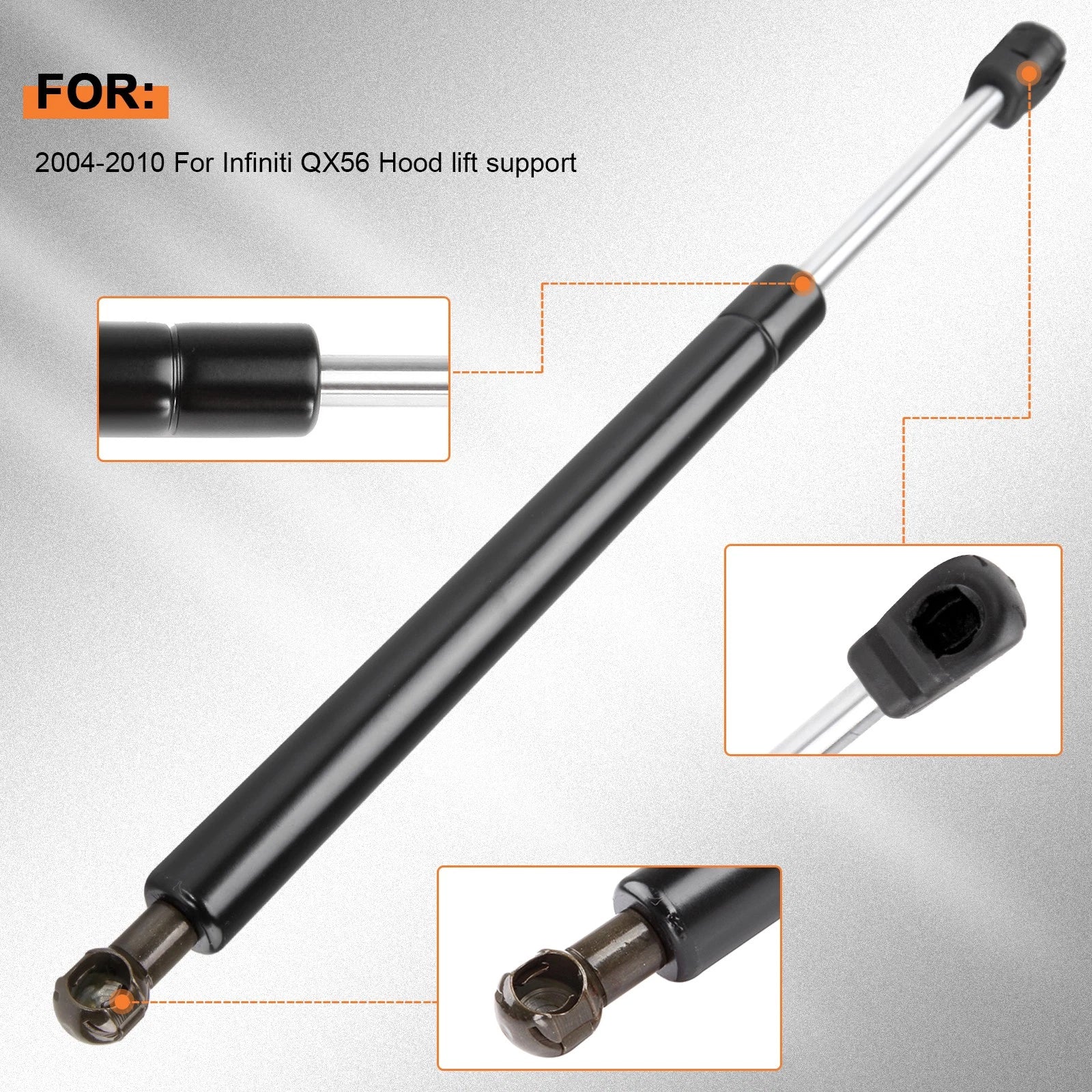 2X Front Hood Lift Supports for Infiniti QX56 (2004–2010)