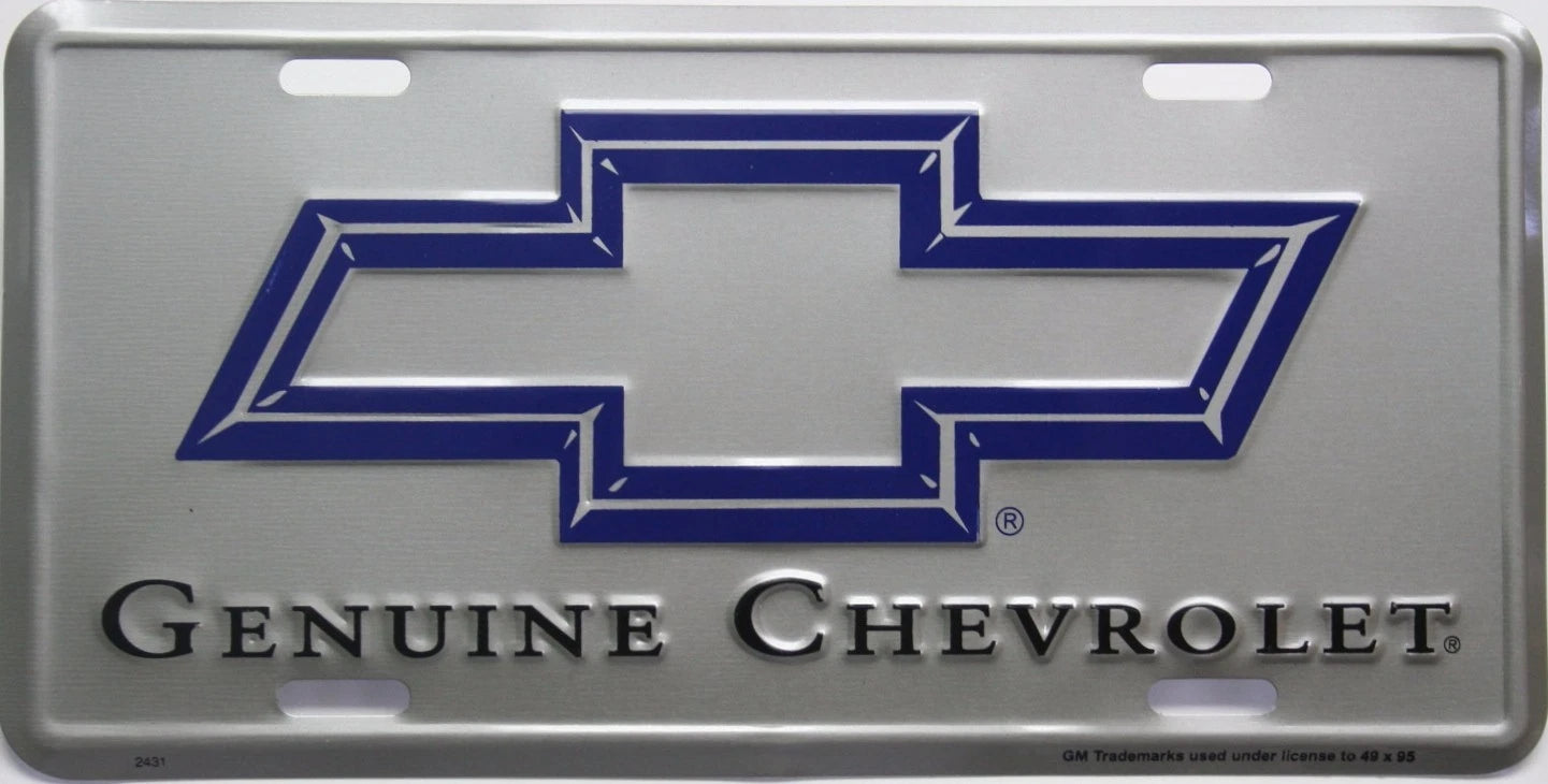 Genuine Tag Emblem License Plate for Chevrolet GMC 1500 2500 3500
