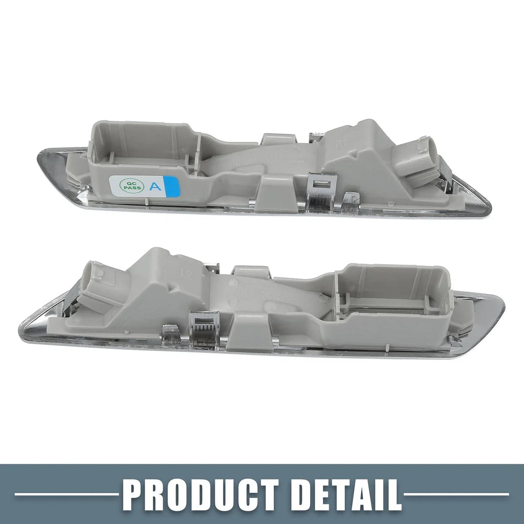 Side Marker Turn Signal Amber Lights for BMW 528i 535i 550i F10 Silver Tone