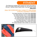 Glossy Black Dash Fuel Console + Gas Tank Cap Cover for Harley Street Glide (2008–2023)