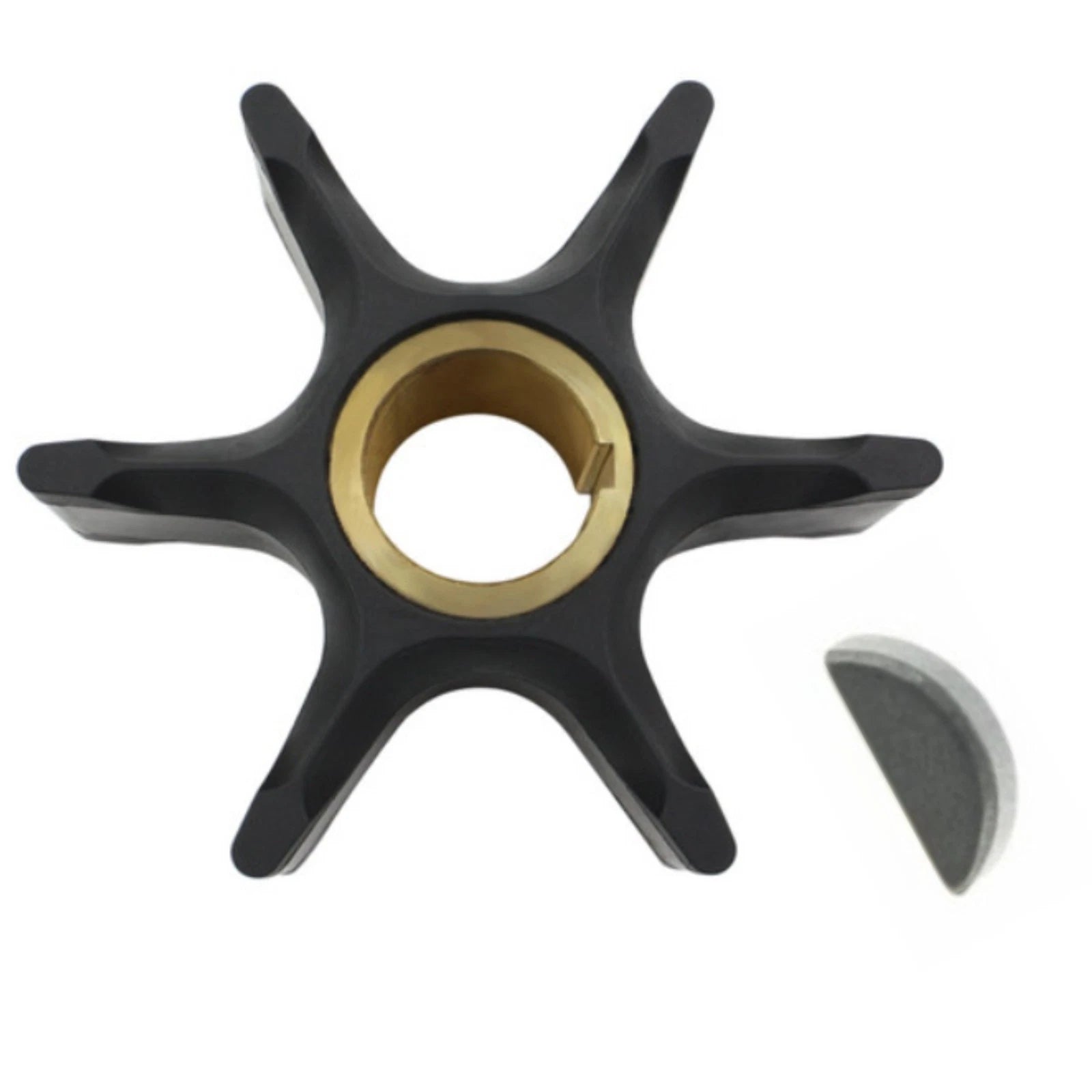 Water Pump Impeller with Key for Johnson Evinrude (0777212, 0389642, 0385528)