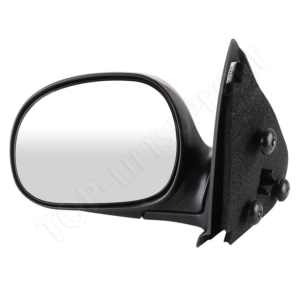 Power Black Manually Folding Side Mirrors for Ford F-150 (1997–2004)