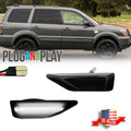 Smoke White LED Front Bumper Side Marker Lights for Honda Pilot (2006–2008)