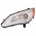 Replacement Driver Side Halogen Head Light Assembly w/Chrome Bezel