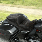 Rider Passenger Pillion Seat for Harley Touring CVO Street Road Glide (09-23)
