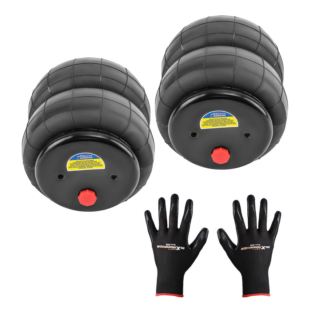 2X Air Suspension Spring Bags 2600 LBS for 3/8" 1/2" NPT Port