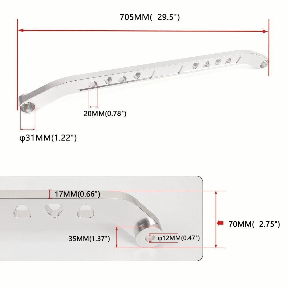 Silver Billet Rear Lower Subframe Tie Bar for Honda Civic EG (1992–1995)