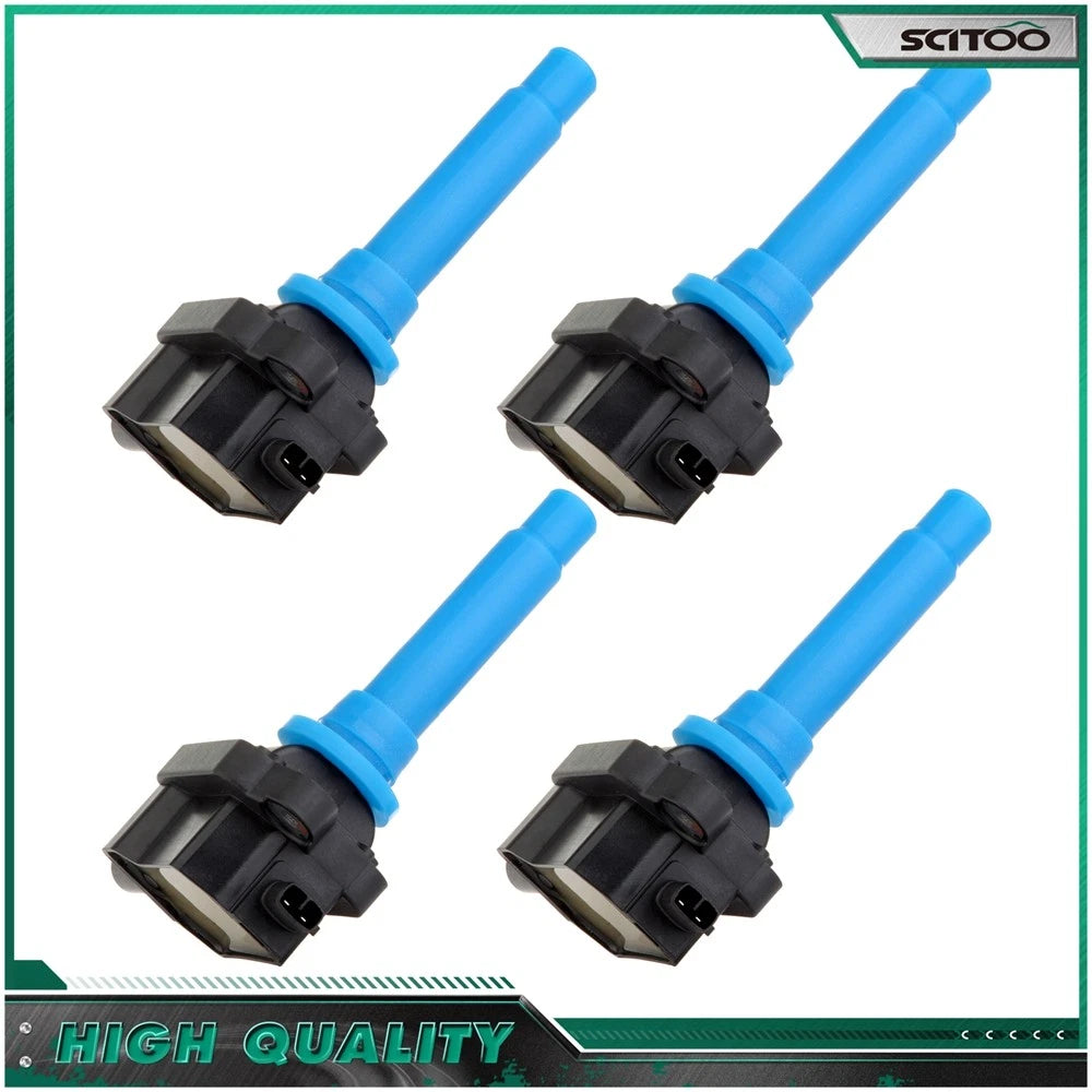 Set of 4 Ignition Coils for Kia Sephia, Spectra (1998–2004) 1.8L