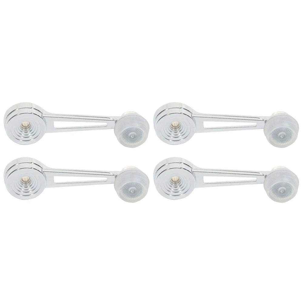 Set of 4 Window Crank Handles for Ford Bronco (Chrome, Front/Rear, Left/Right)