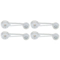 Set of 4 Window Crank Handles for Ford Bronco (Chrome, Front/Rear, Left/Right)