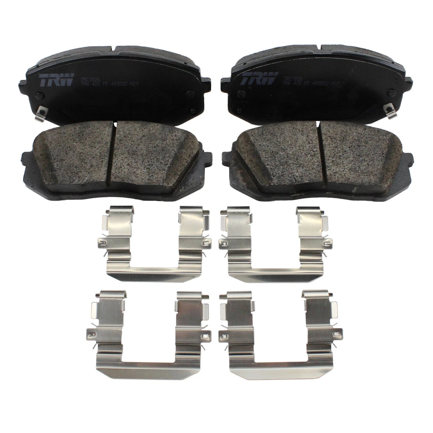 Set of 4 TRW Pro Front Ceramic Brake Pads for Hyundai Kona Sonata Kia Optima (2018–2023)