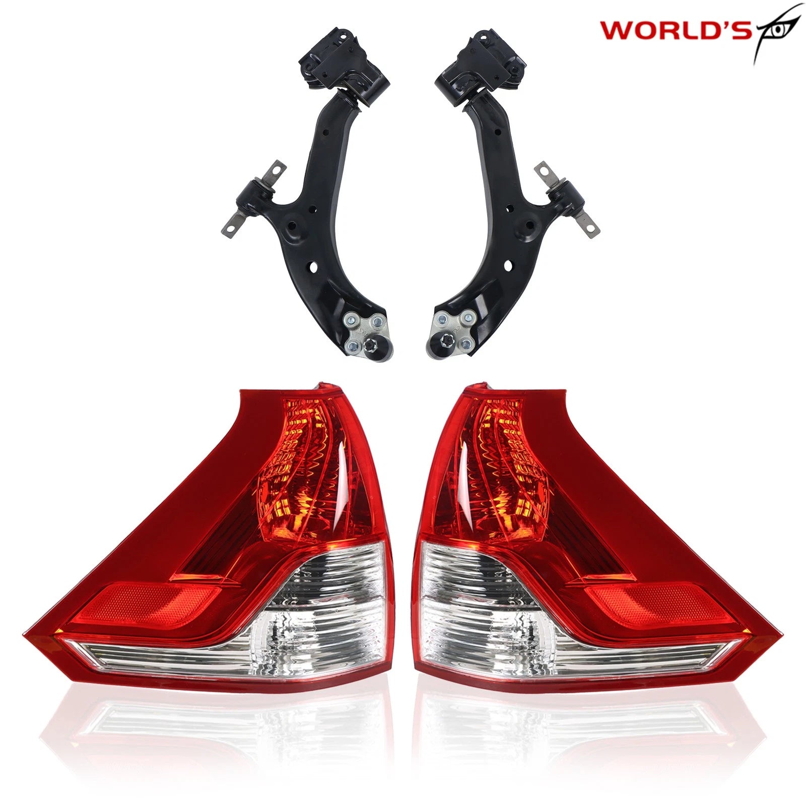 Set of 4 Front Lower Control Arms & Tail Lights for Honda CR-V (2012–2014)