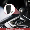 1 Pc Gear Shift Knob Cover for Honda Accord (2008–2012) Black Grey Faux Leather
