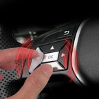 Chrome Steering Wheel Button Cover Trim for Mercedes E-Class W204 (2012–2016)