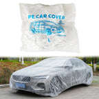 50-Pack Clear Plastic Disposable Car Cover for Universal Fit (Year Range)
