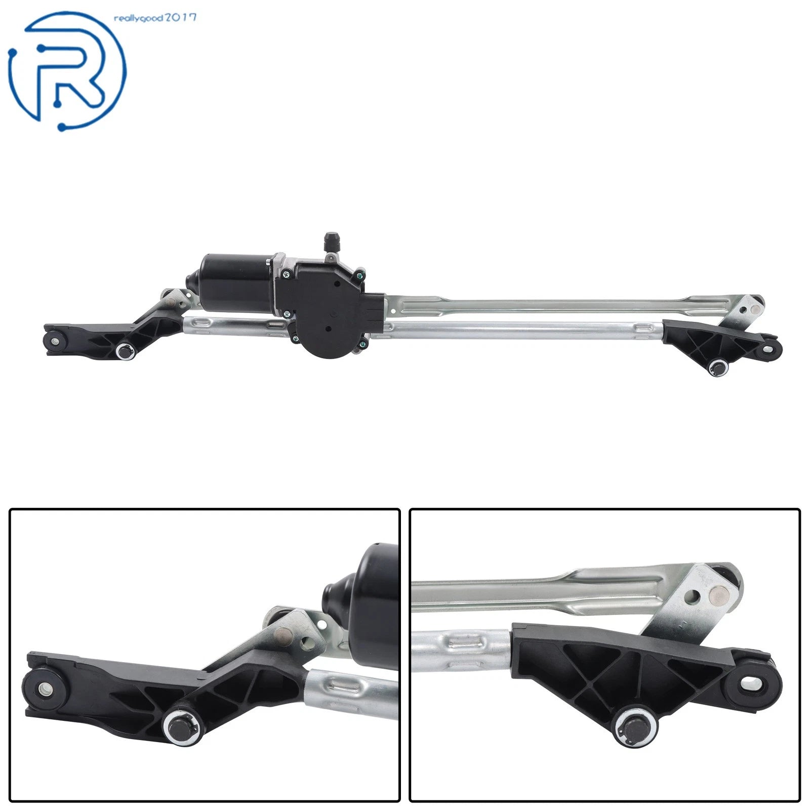 Front Windshield Wiper Linkage + Motor for Chevy Blazer Buick Rainier (2002–2005)